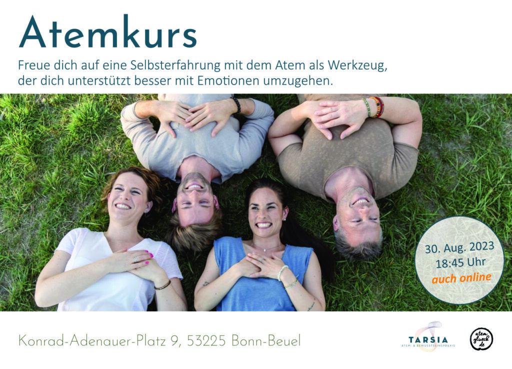 Atemkurs Bonn Beul Atemtherapie Workshop August 2023, Tarsia Tharun und Tobias Fritz